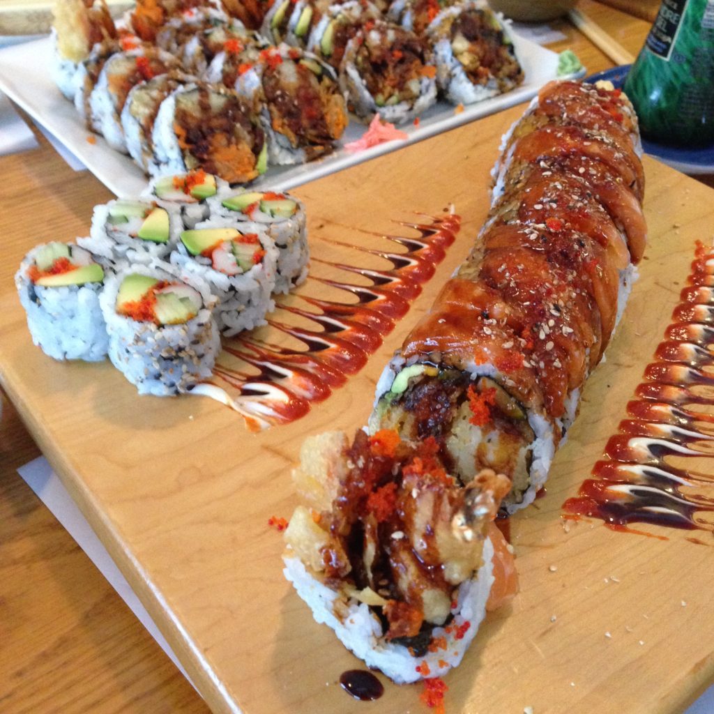 Sushi rolls at Yoko Japanese Restaurant