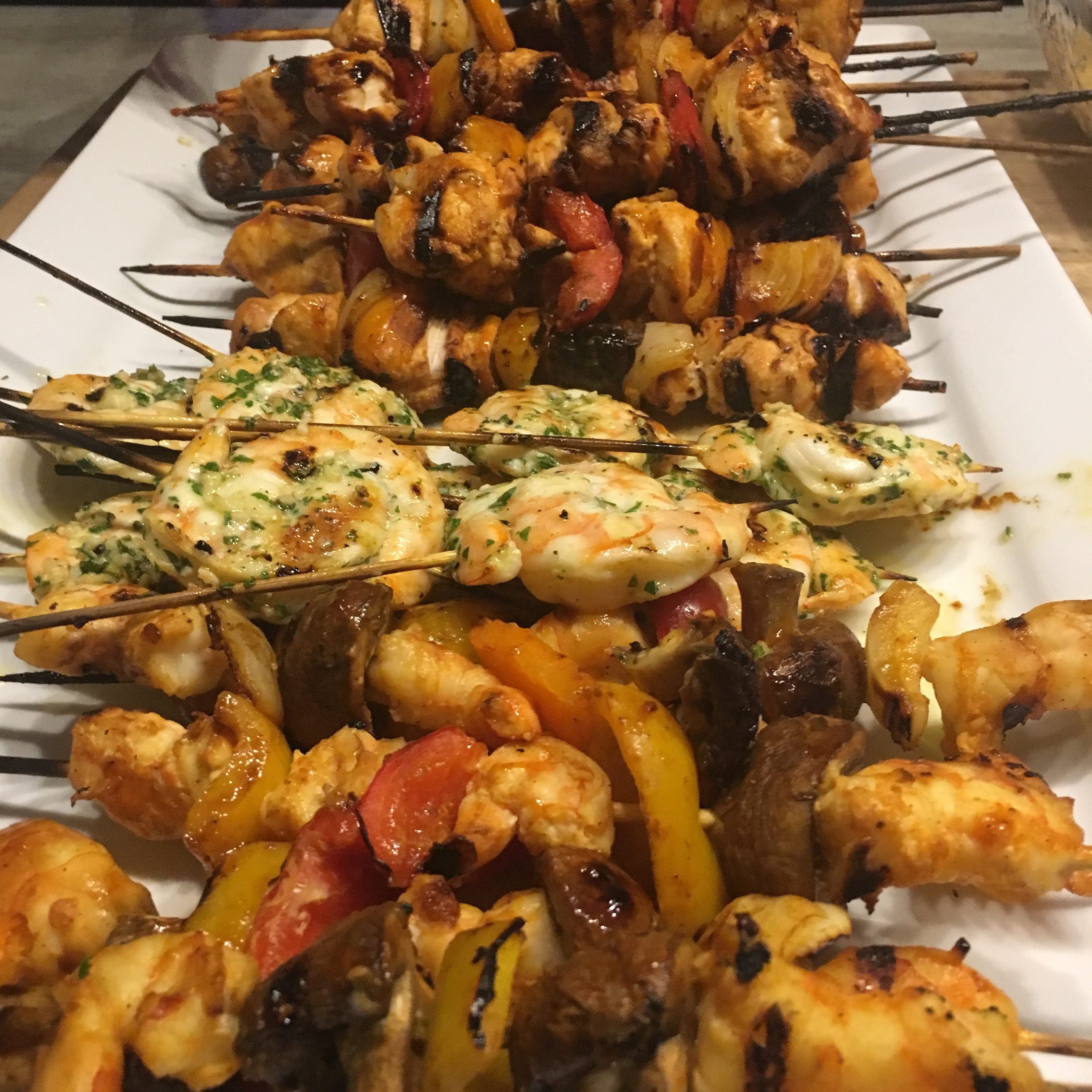BBQ Kebobs - Shrimp, Chicken, Vegetables