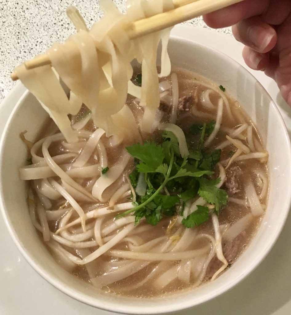 Beef Short Rib Pho with Cilantro and Bean Sprouts