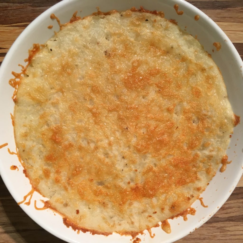Baked Shepherd's Pie with White Cheddar Cheese Topping